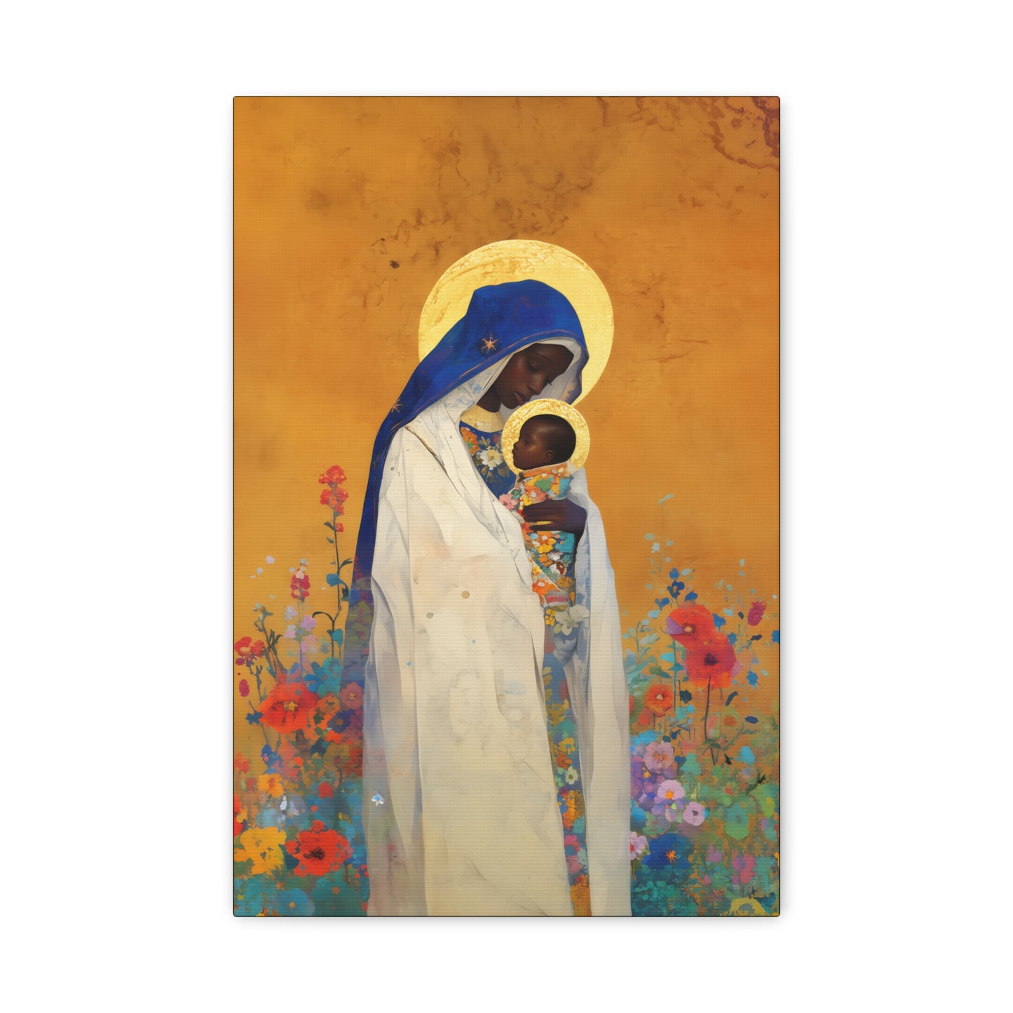 The Divine Embrace- Our Lady of Kibeho's Love - Museum Wrapped Canvas - Print - Religious Art for your Home - Christian print - Religious