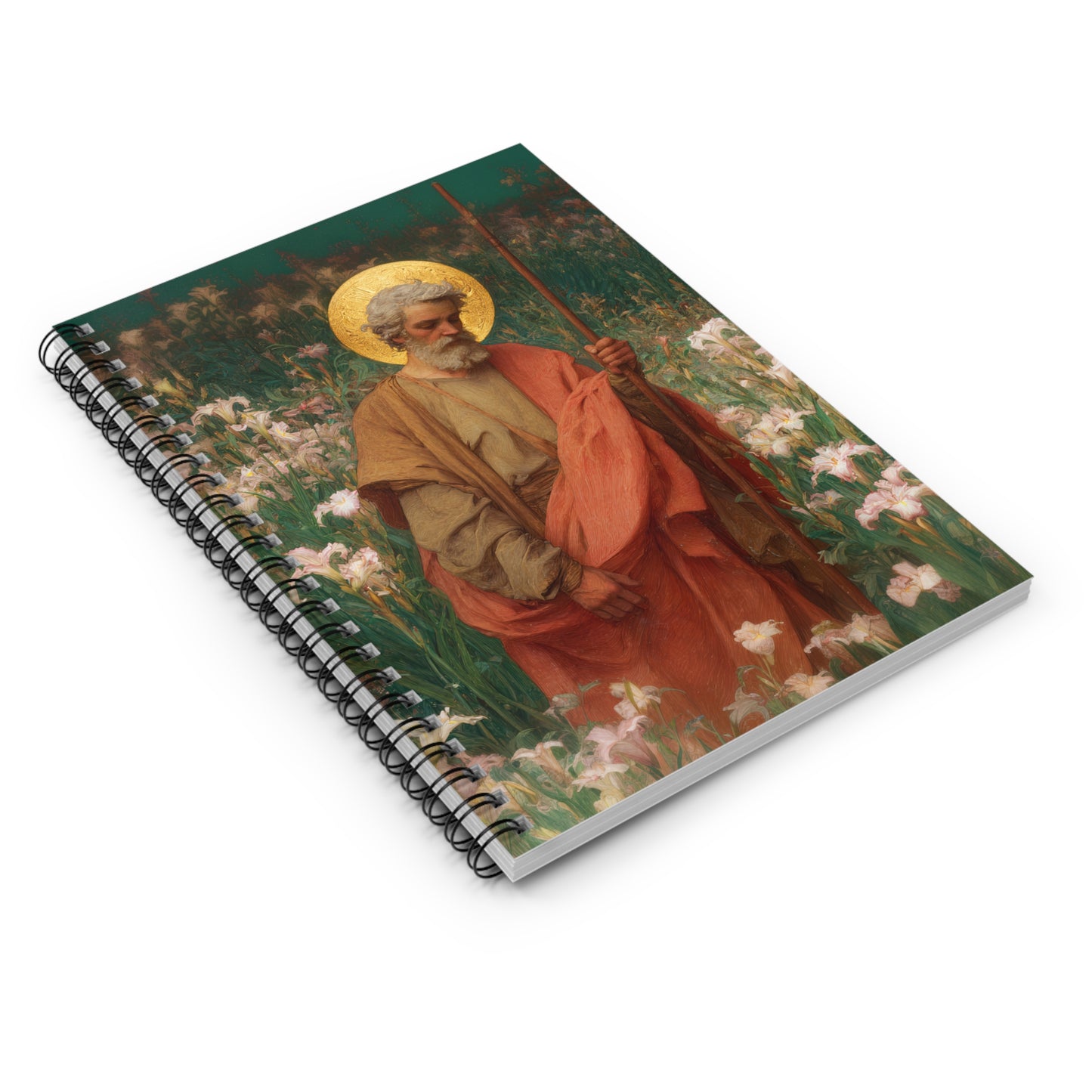 Saint James the Lesser - Sanctified Souls Art - Religious Based Notebook - Spiral Notebook - Prayer journal