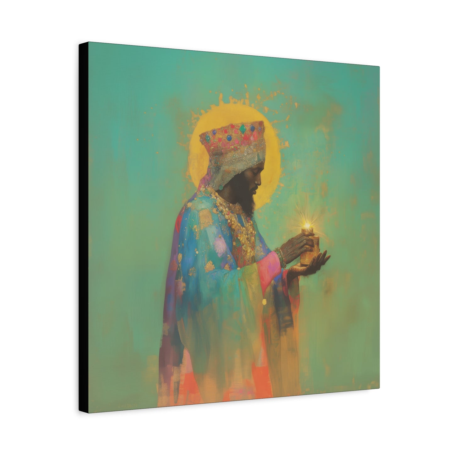 Balthazar and the Gift of Foretold Sorrow - 3 Wise Men - Gallery Wrapped Canvas - Print - Religious Art for your Home - Catholic