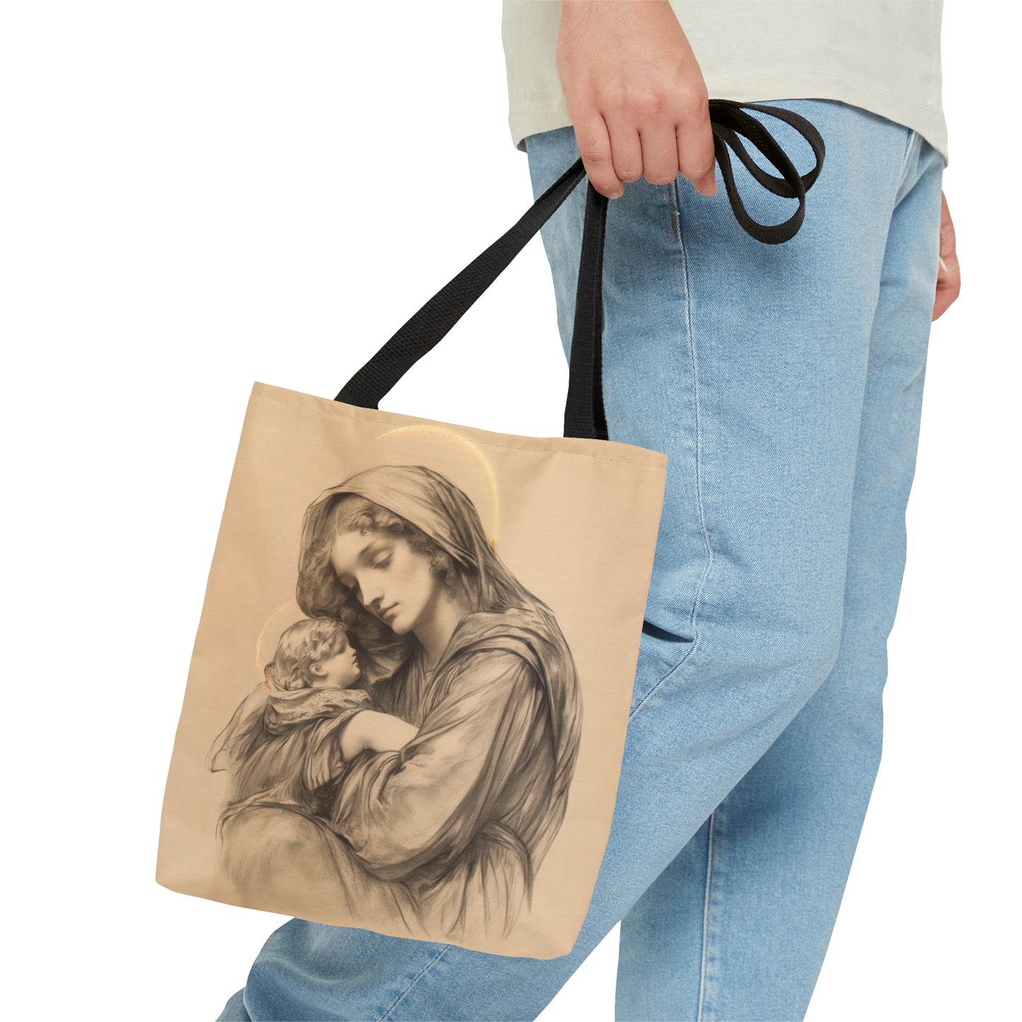 Grace Unveiled - The Nativity of the Virgin Mary Tote Bag - Large Medium Small Faith Art Bag - Catholic Faith Purse - Religious - Bible Bag