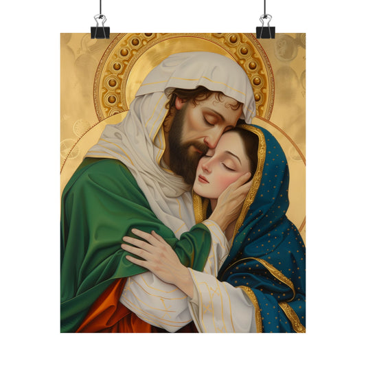 Saints Aquila and Priscilla - Sanctified Souls Print - Multiple Sizes - Premium Matte Vertical Posters - Catholic Art for the home