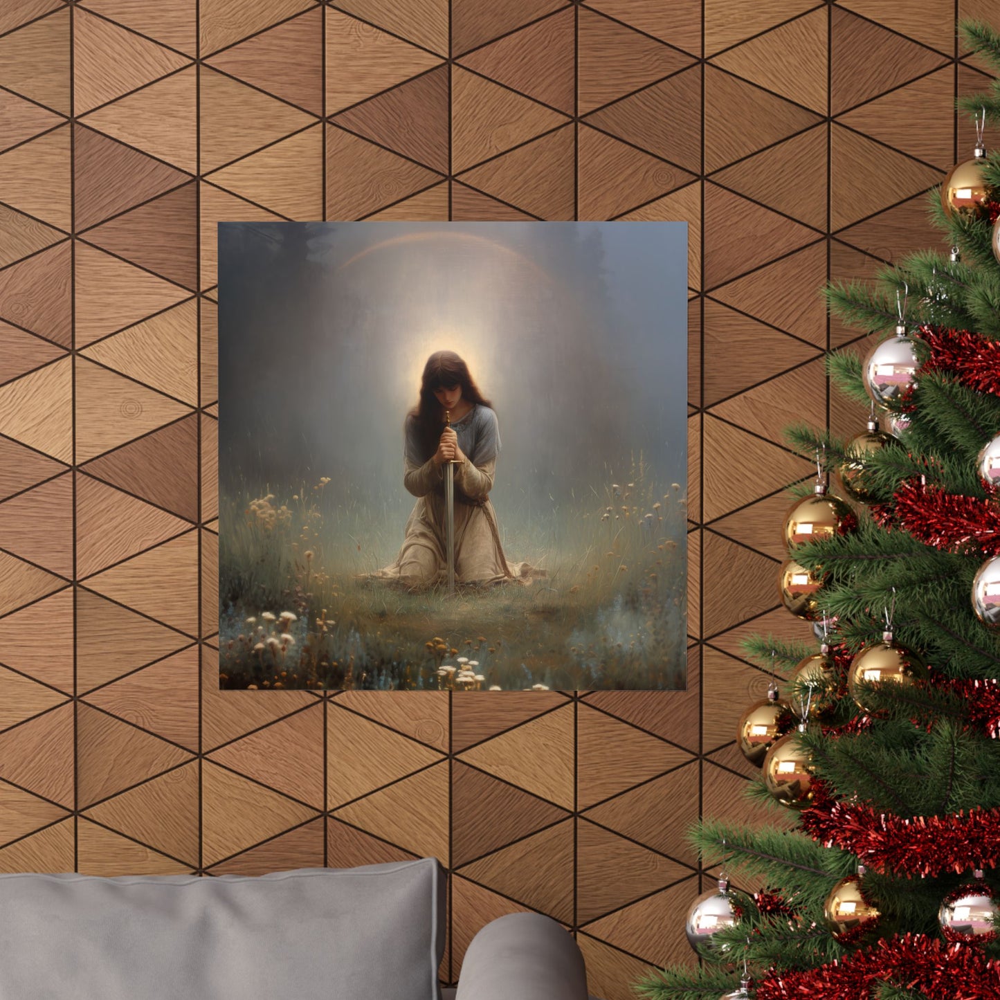 Saint Joan of Arc - Sanctified Souls Print - Multiple Sizes - Premium Posters - Catholic Art - Christian Home Decor Artwork