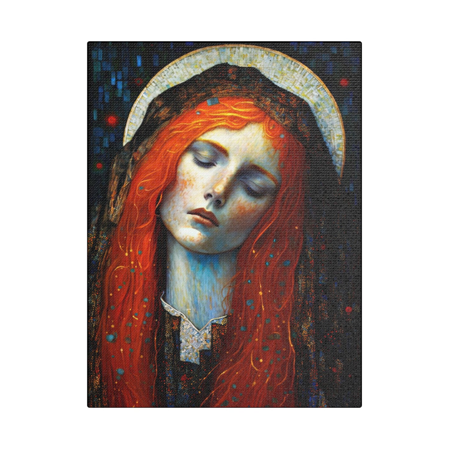 Embracing Grace - Saint Mary Magdalene Canvas Print - Multiple Sizes - Catholic Home art - Museum Wrapped Canvas - Sanctified Souls Print