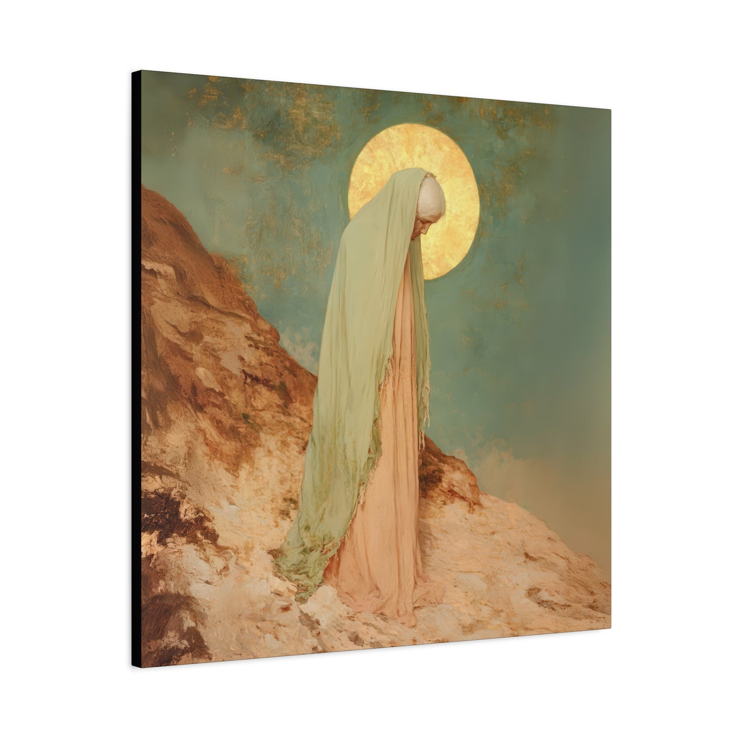Saint Melania the Elder - Desert Mother - Gallery Wrapped Canvas - Print - Religious Art for your Home - Catholic Art Print