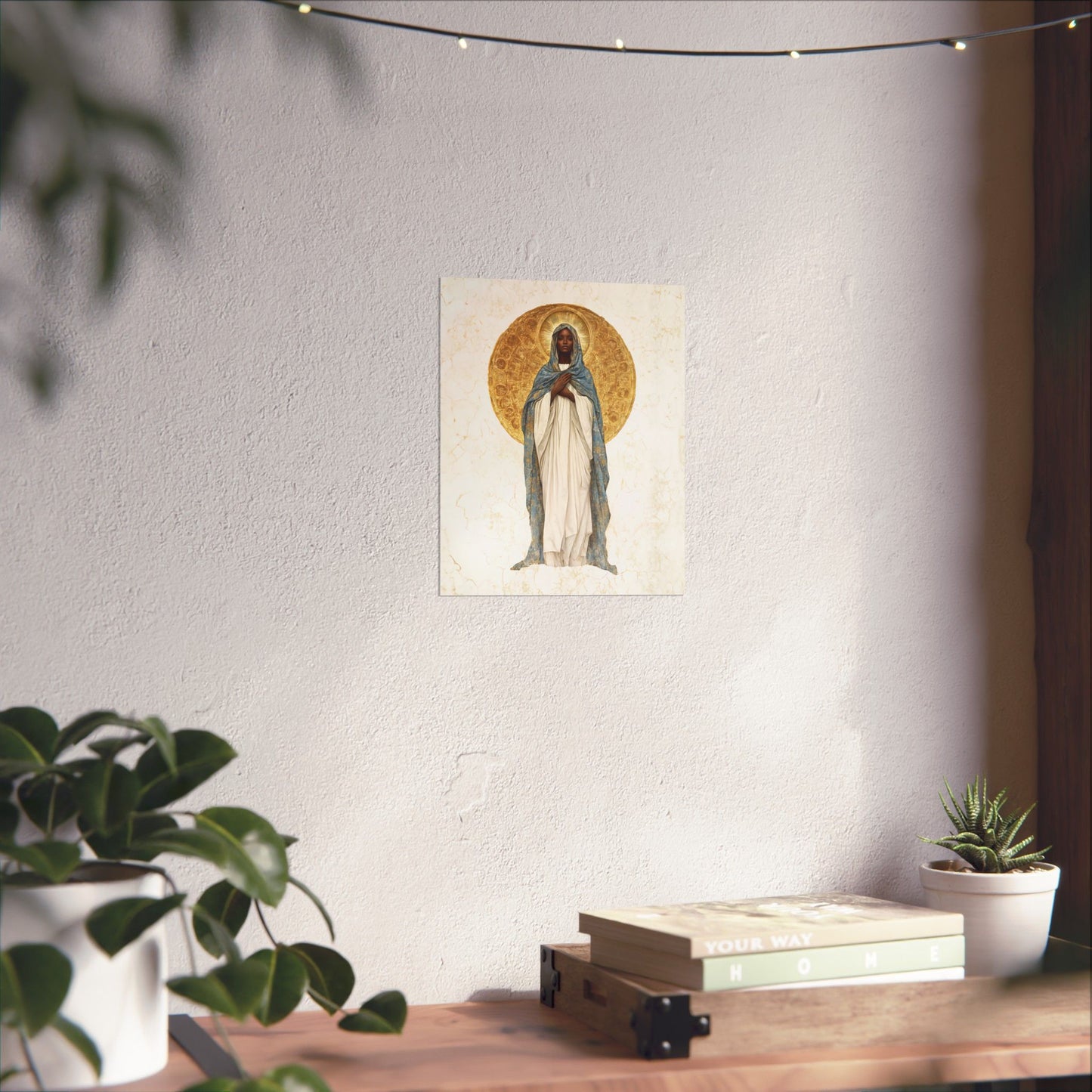 Our Lady of Kibeho- The Vision of Divine Peace - Sanctified Souls Print - Multiple Sizes - Premium Posters - Catholic Art - Christian