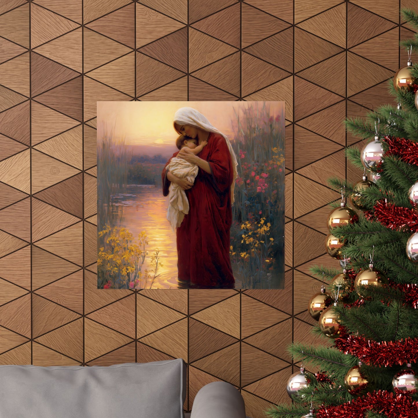 Saint Elizabeth, Mother to John the Baptist - Sanctified Souls Print - Multiple Sizes - Premium Matte Vertical Posters