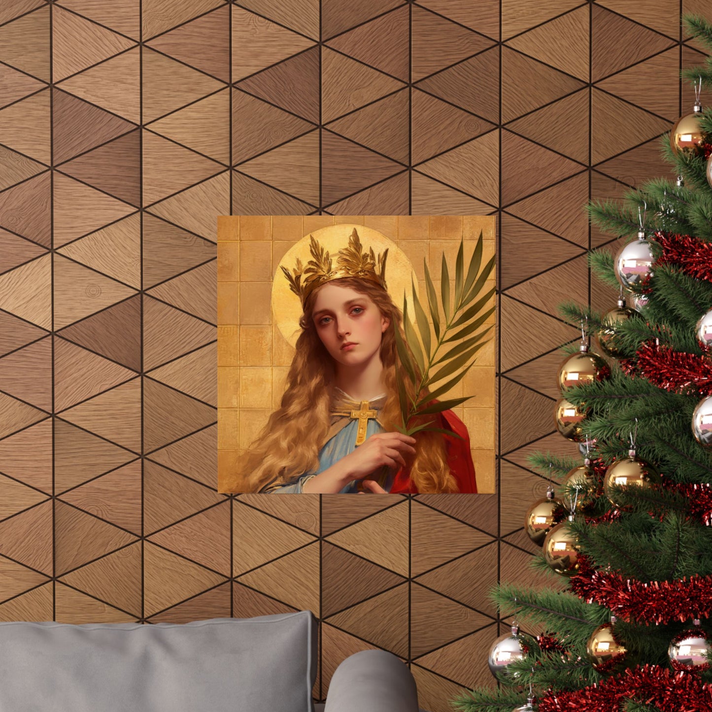 Saint Agrippina - Sanctified Souls Print - Multiple Sizes - Premium Matte Vertical Posters