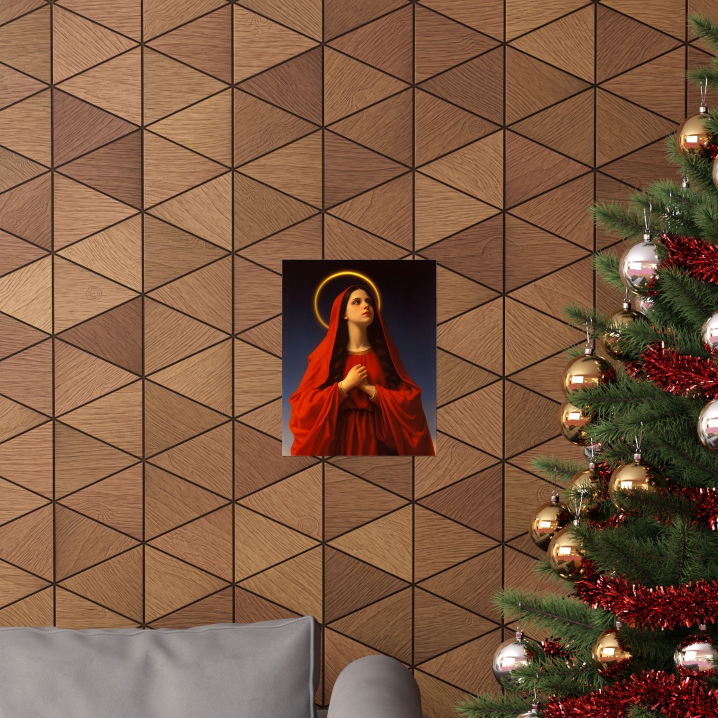 Mary the Blessed Virgin - Sanctified Souls Print - Multiple Sizes - Premium Matte Vertical Posters - Virgin Mary