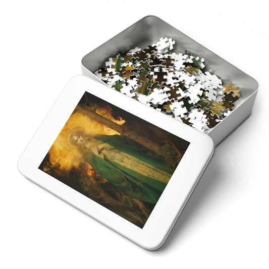 Saint Afra - Puzzle and Keepsake Tin - Religious Jigsaw Puzzle (30, 110, 252, 500,1000-Piece) - Religious Puzzle