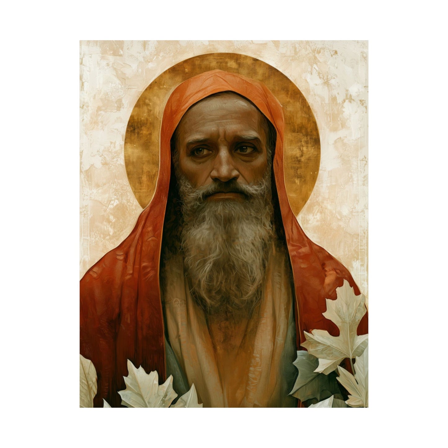 Saint Augustine of Hippo - Sanctified Souls Print - Multiple Sizes - Premium Matte Vertical Posters