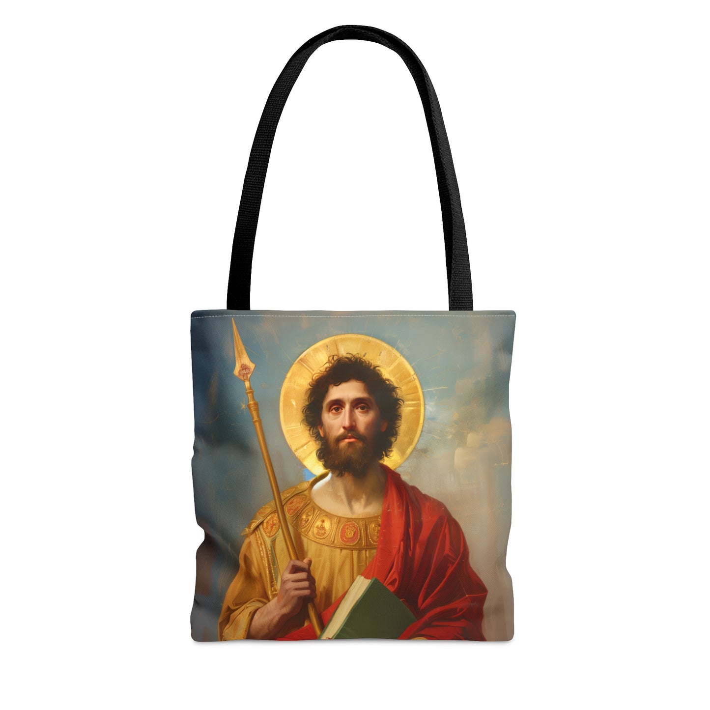 Saint Thomas the Apostle Tote Bag - Large Medium Small Faith Art Bag - Catholic Faith Purse - Religious Carry All Reusable