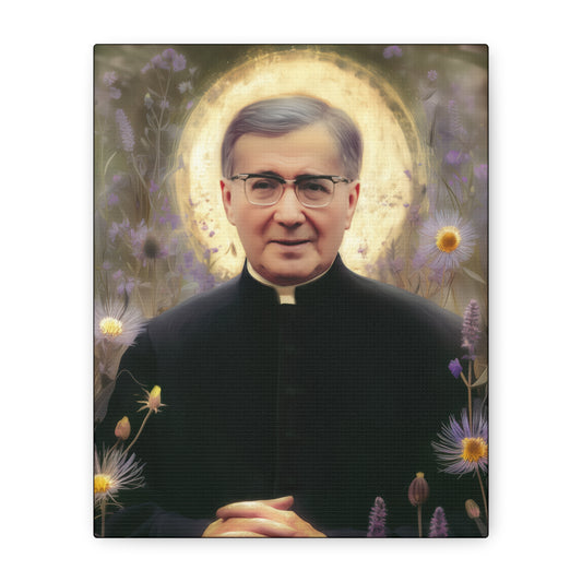 Saint Josemaría Escrivá - Museum Wrapped Canvas - Print - Religious Art for your Home - Christian print
