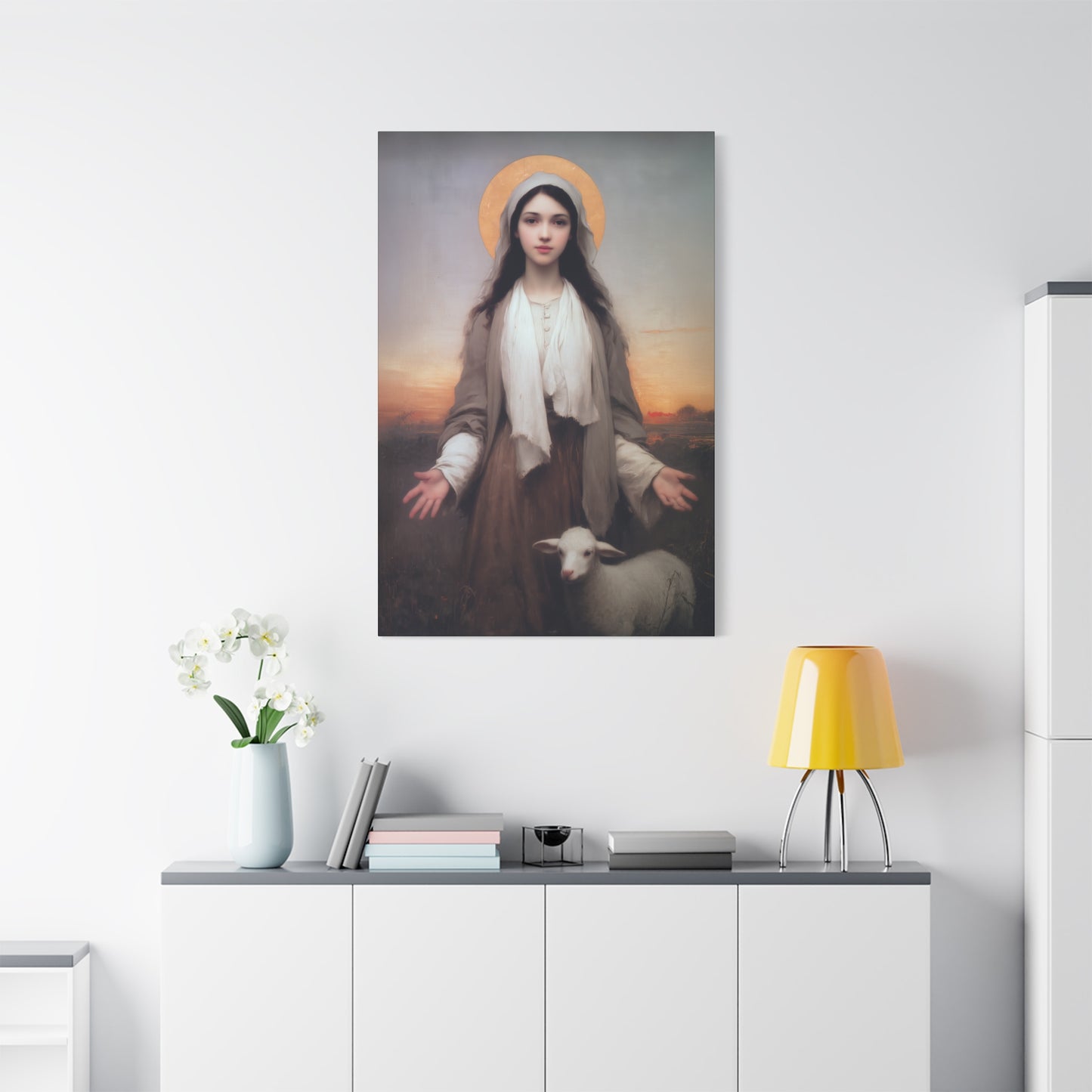 Saint Germaine Cousin - Gallery Wrapped Canvas - Print - Religious Art for your Home - Catholic Art