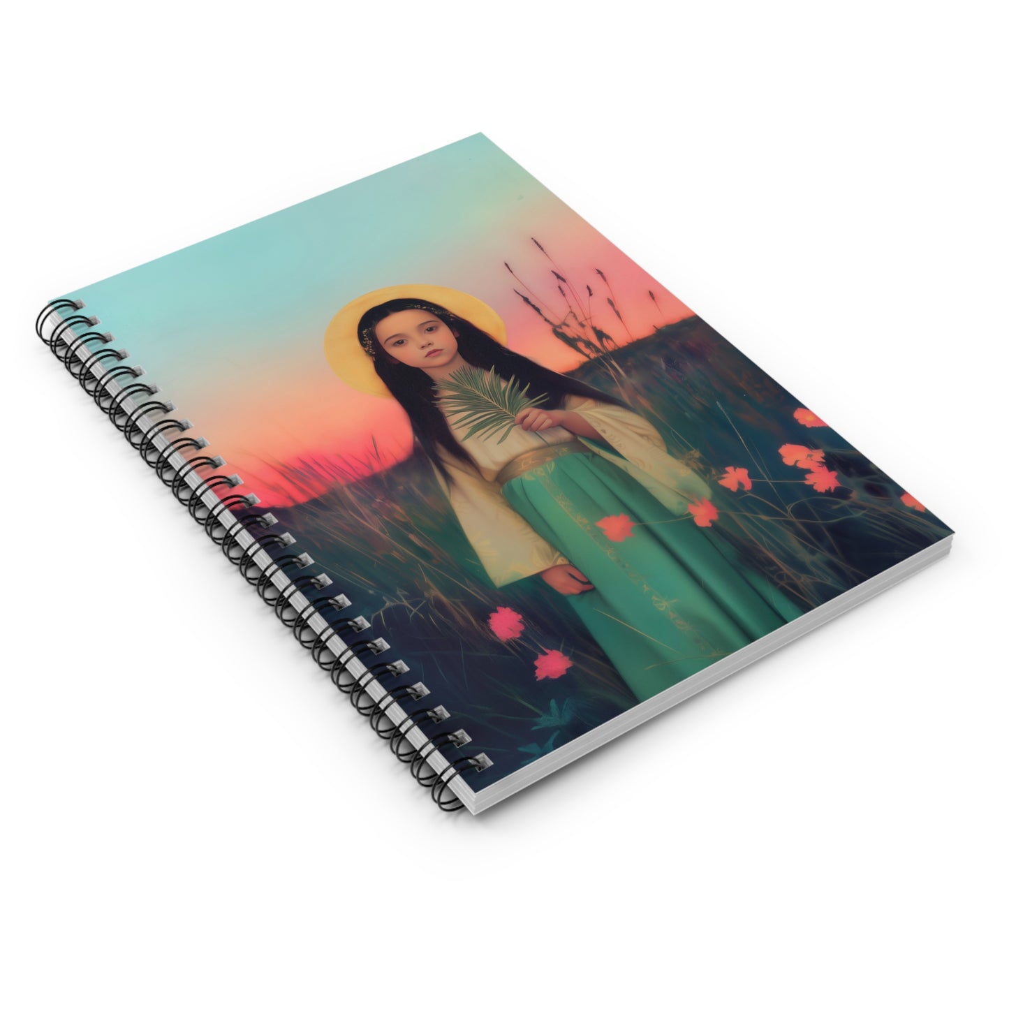 Saint Charity - Sanctified Souls Art - Religious Based Notebook - Spiral Notebook - Prayer journal - Martyr of the Church