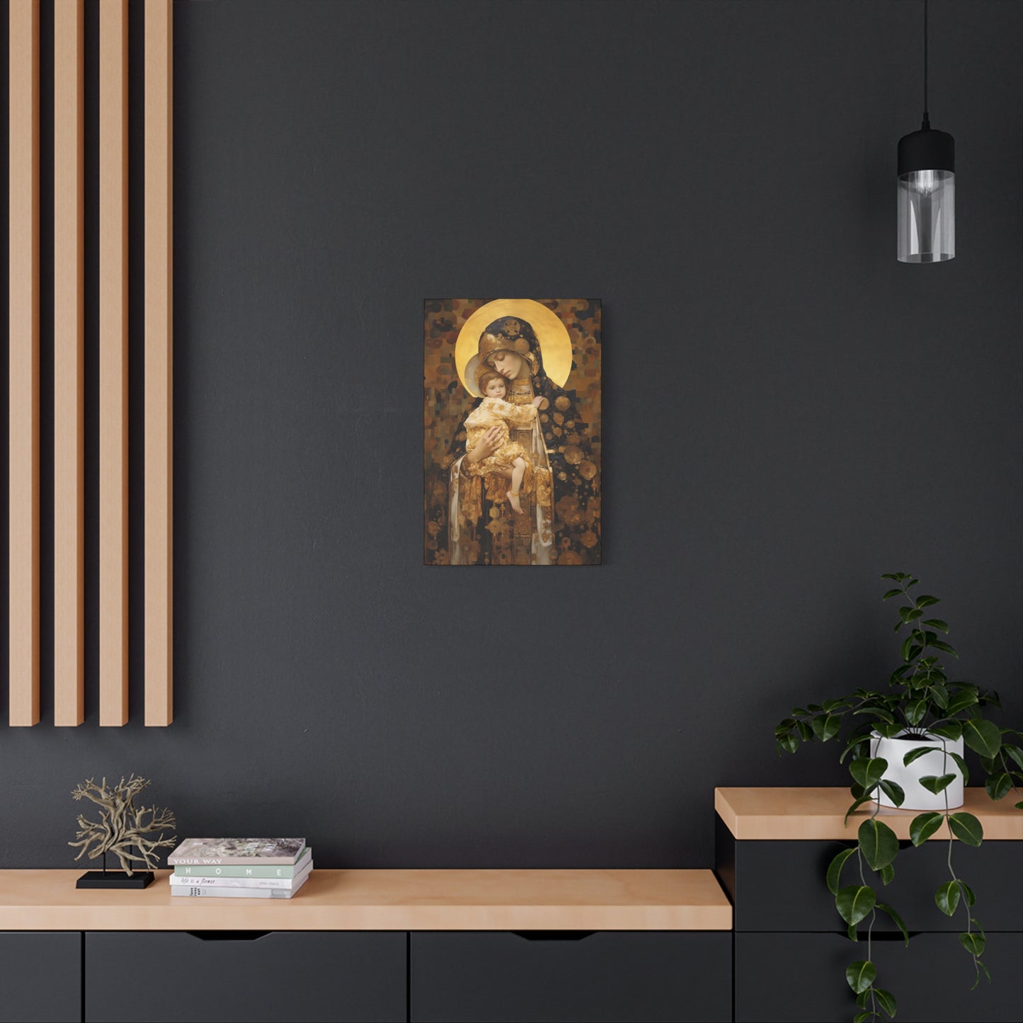 The Light of Love - Museum Wrapped Canvas - Sanctified Souls Print - Religious Art for your Home - The Virgin Mary and The Christ Child