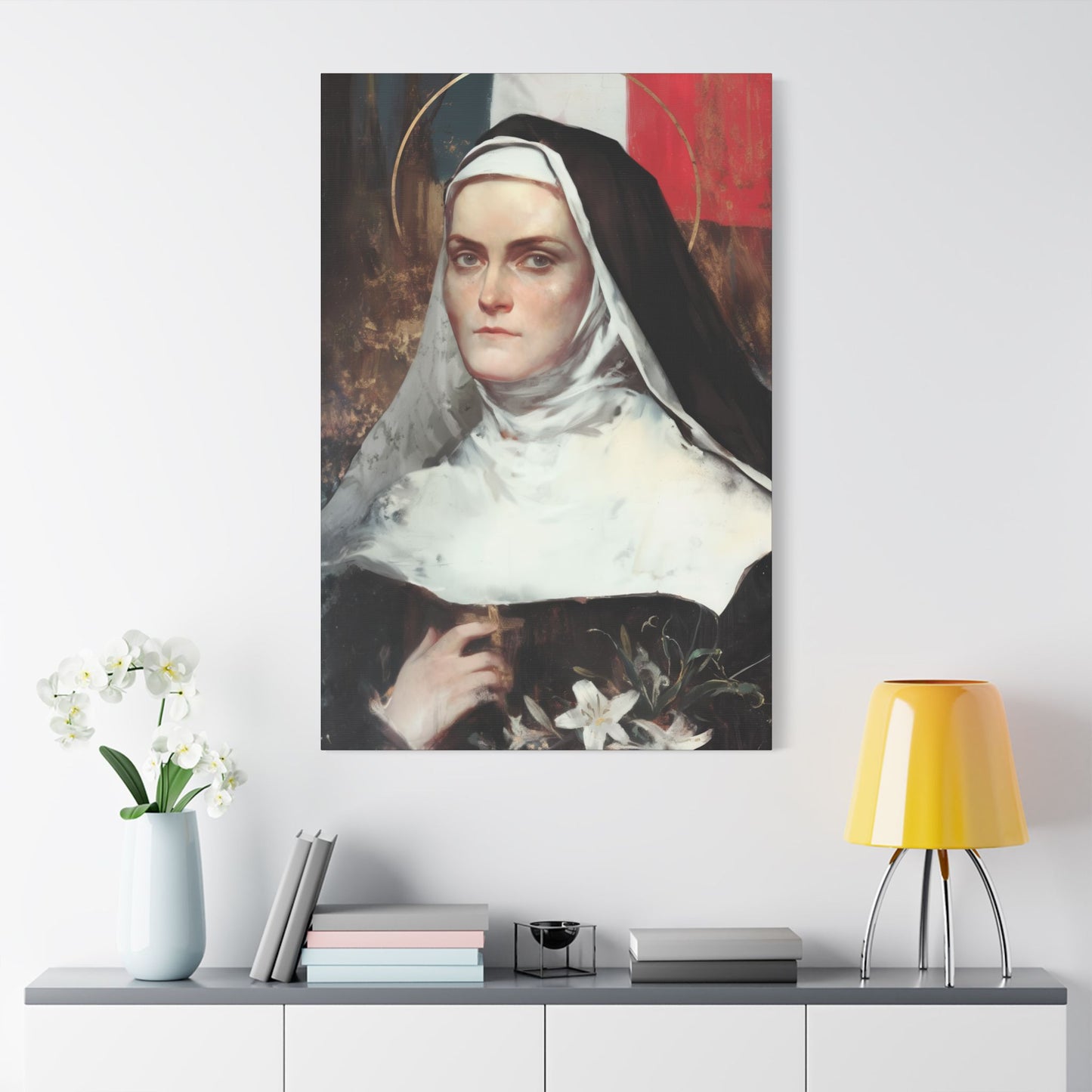 Saint Jeanne-Antide Thouret - Museum Wrapped Canvas - Print - Religious Art for your Home - Christian print - Prayer Room Art - Catholic