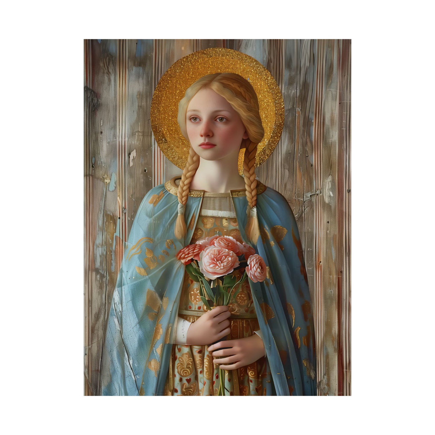 Saint Fina / Seraphina Print - Sanctified Souls Print - Multiple Sizes - Premium Matte Vertical Posters