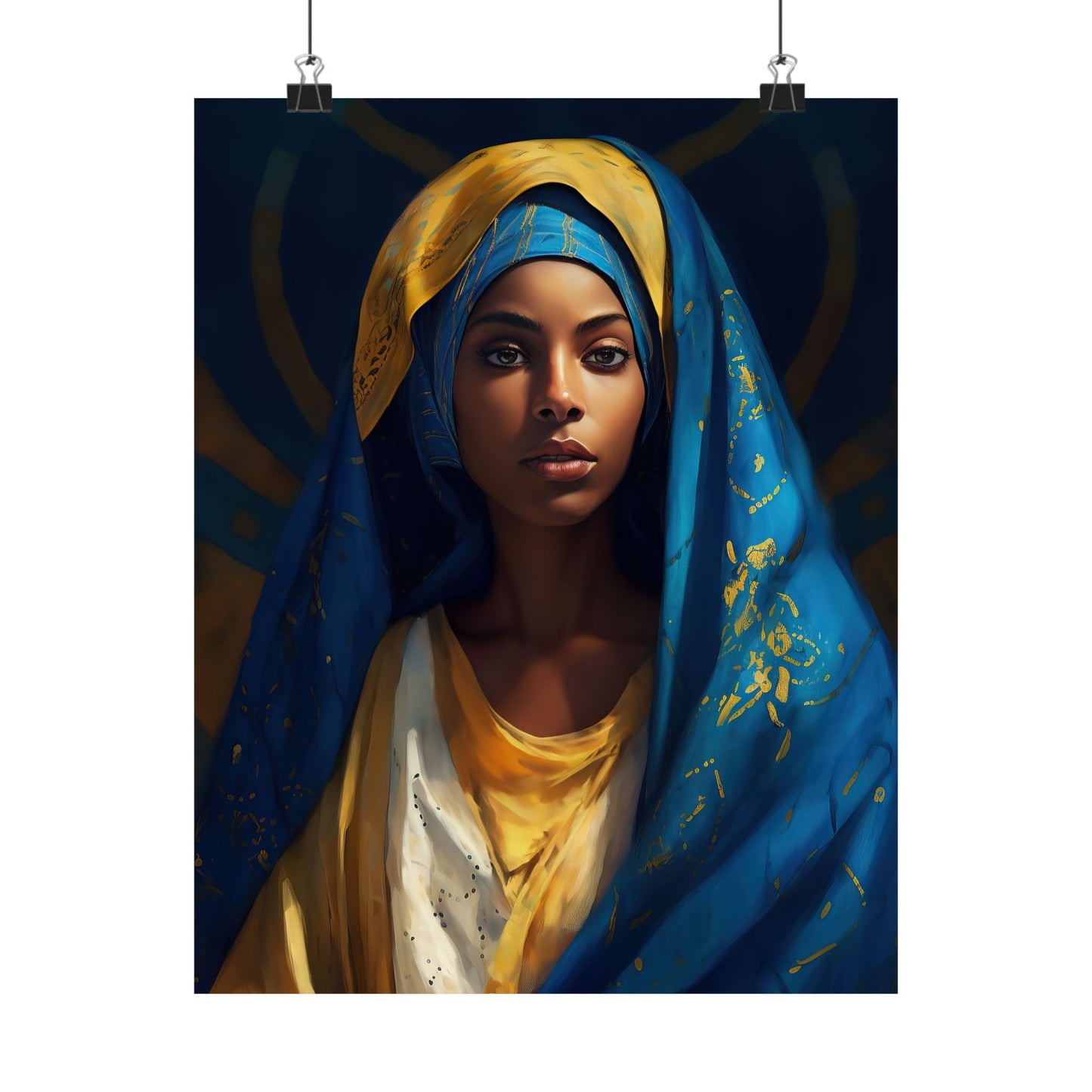 Mary The Blessed Virgin - Sanctified Souls Print - Multiple Sizes - Premium Matte Vertical Posters