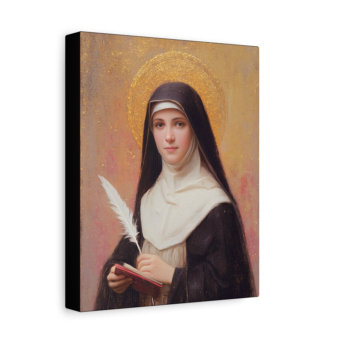 Saint Mechtildis / Mechtide of Hefta / Mechthild of Hackeborn - Gallery Wrapped Canvas - Print - Religious Art for your Home - Catholic Art