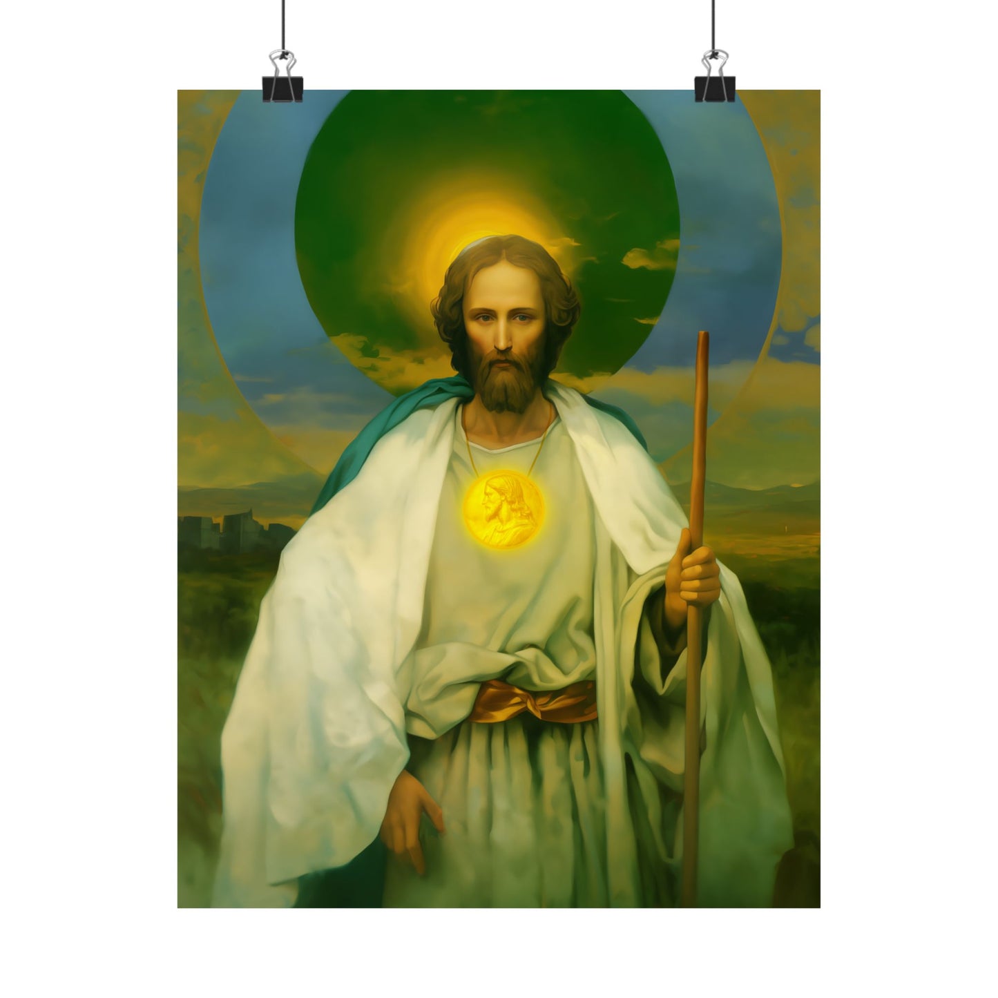 Saint Jude Thaddaeus the Apostle - Sanctified Souls Print - Multiple Sizes - Premium Matte Vertical Posters