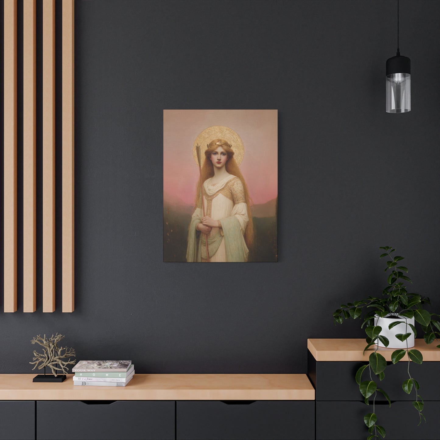 Saint Ursula -  Museum Wrapped Canvas - Sanctified Souls Print - Religious Art for your Home - Catholic Patron Saint Art