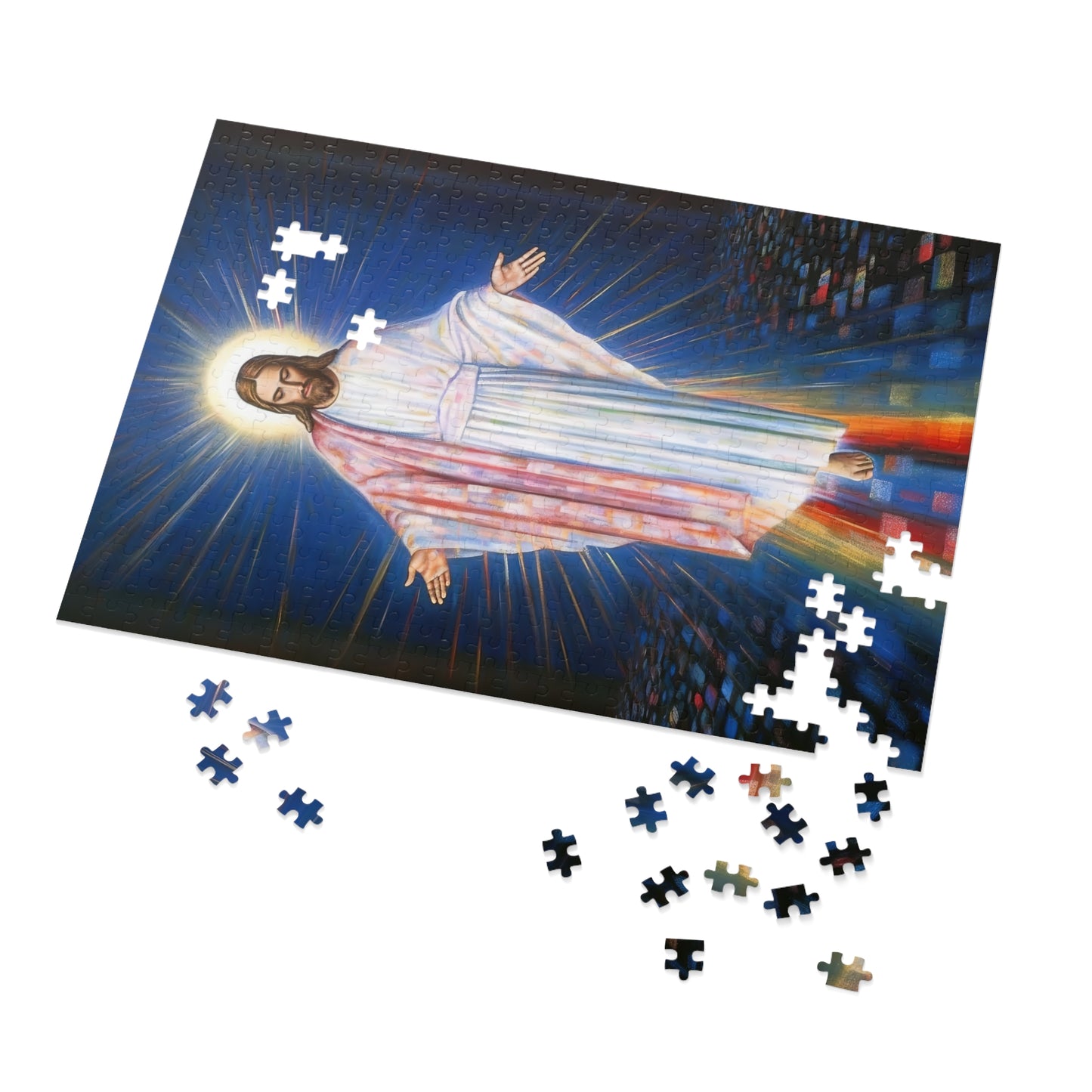 The Divine Christ - Puzzle and Keepsake Tin - Religious Jigsaw Puzzle (30, 110, 252, 500,1000-Piece) - Religious Puzzle