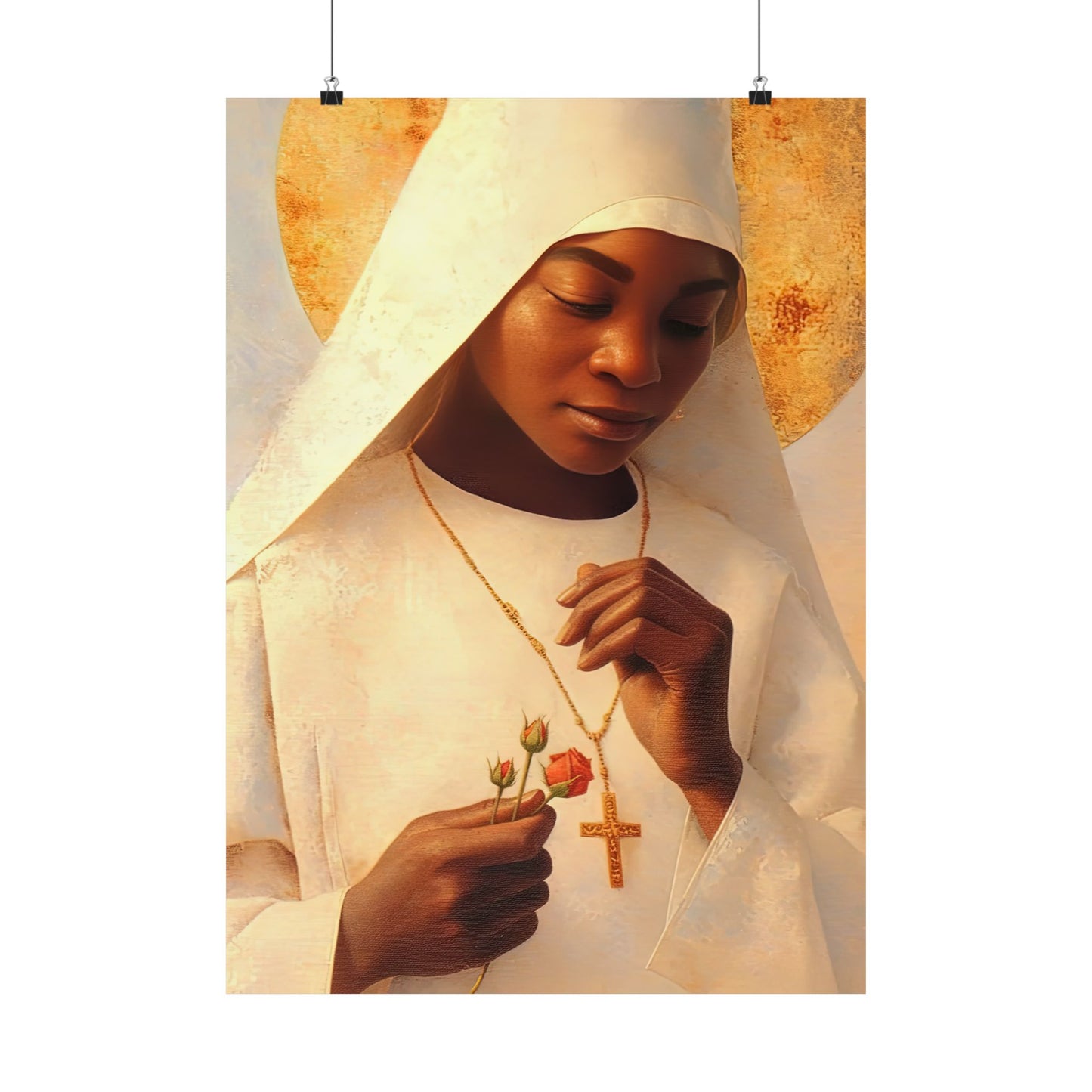 Blessed Marie-Clementine Anuarite Nengapeta - Sanctified Souls Print - Multiple Sizes - Premium Matte Vertical Posters