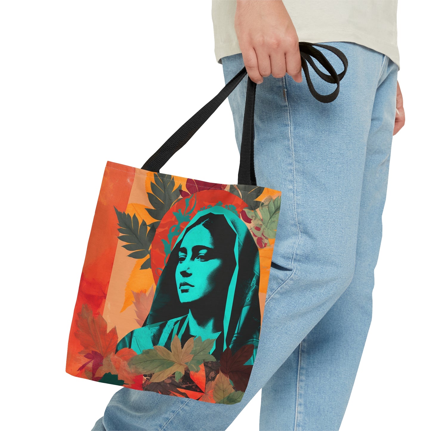 Our Lady of Guadalupe Tote Bag - Catholic faith inspired carry-all purse - day to day bag