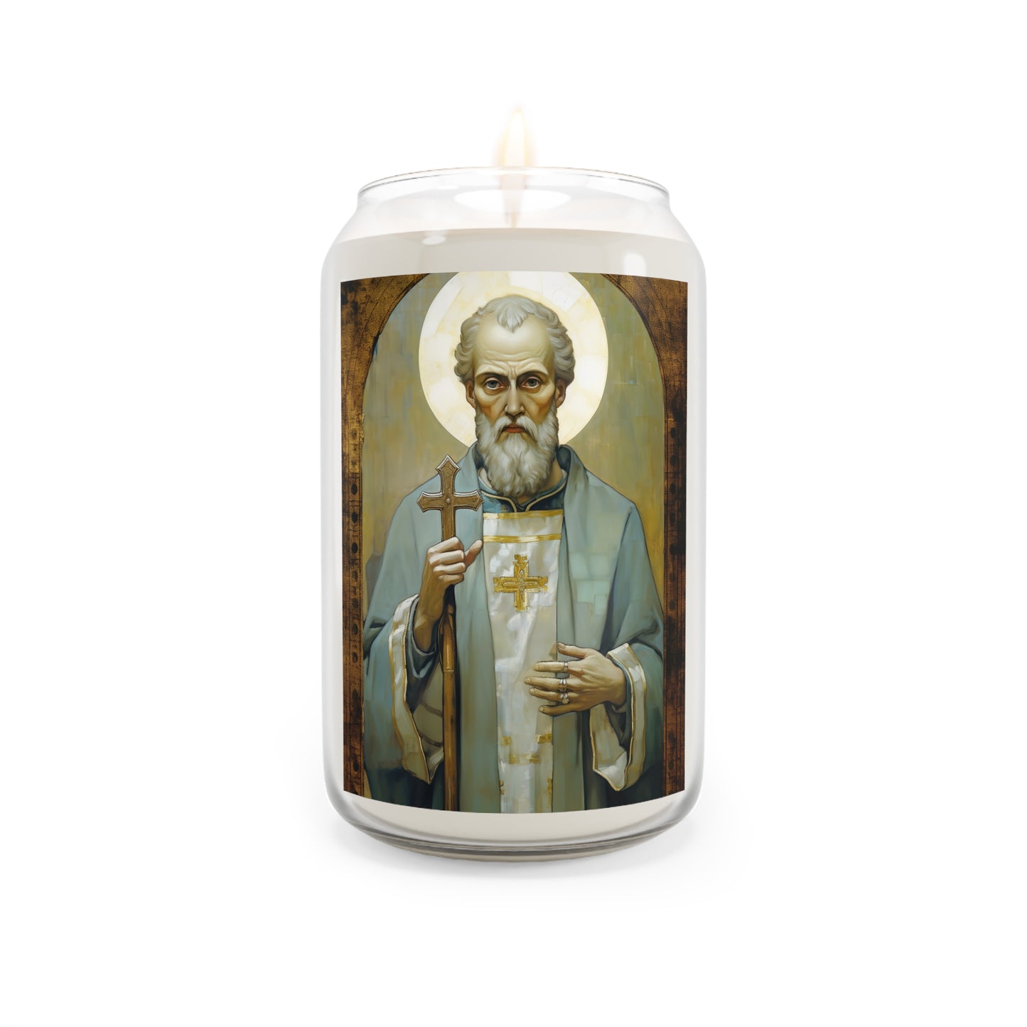 Saint Peter Chrysologus - Scented Prayer Candle, 13.75oz - Tall Size - Religious Prayer Candle - Catholic Art