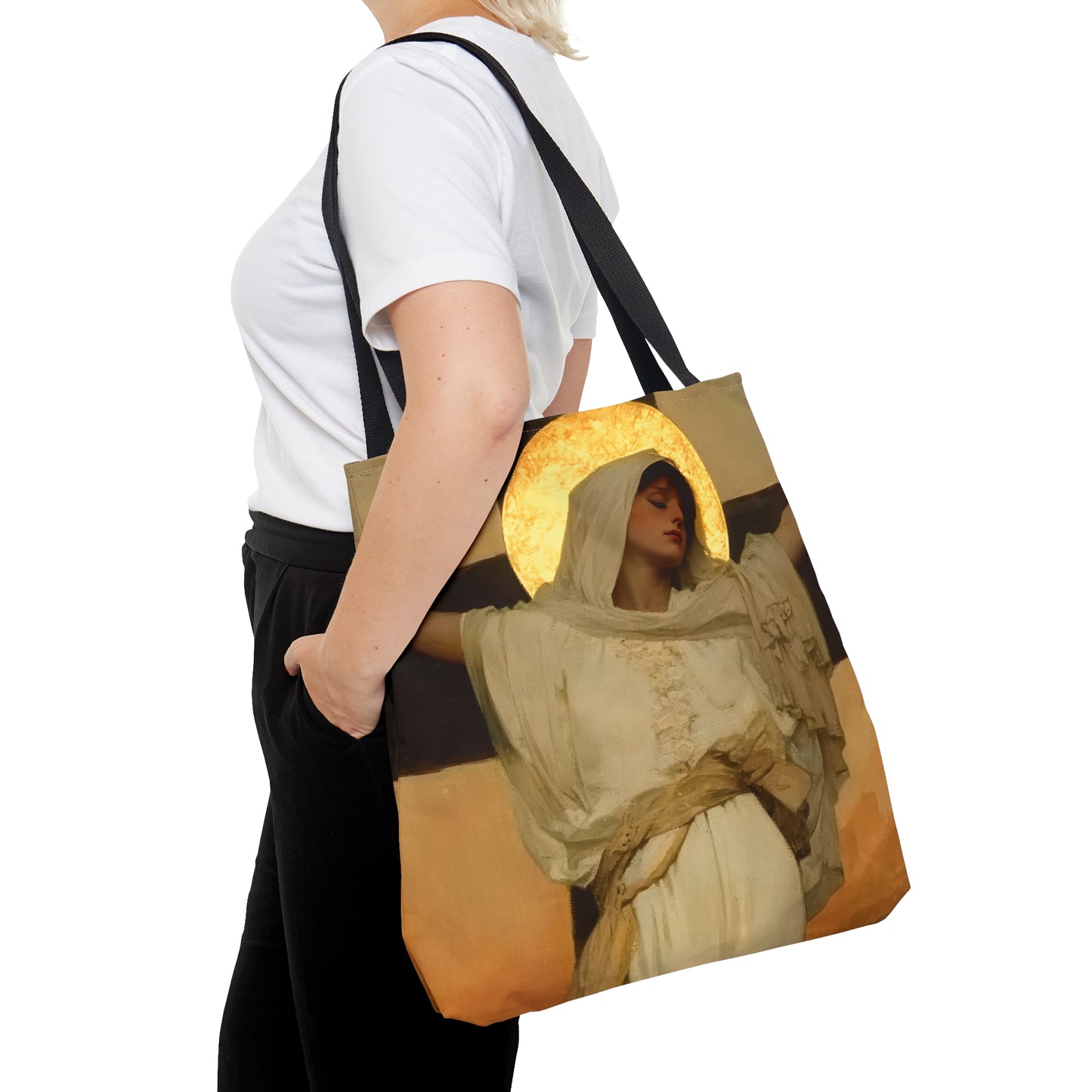 Saint Julia of Carthage Tote Bag - Large Medium Small Faith Art Bag - Catholic Faith Purse - Religious Carry All Reusable Tote Bag