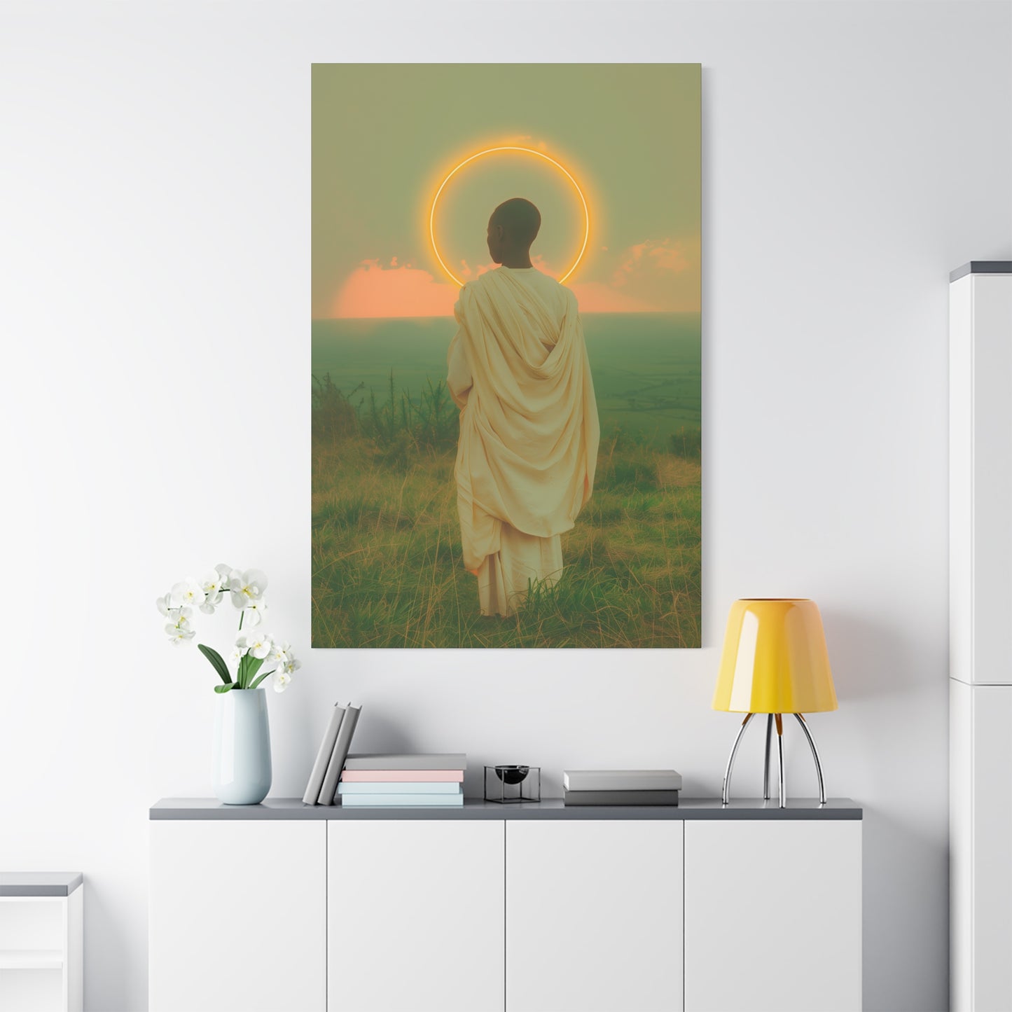 Saint Charles Lwanga -  Museum Wrapped Canvas - Sanctified Souls Print - Religious Art for your Home - Catholic Patron Saint Art