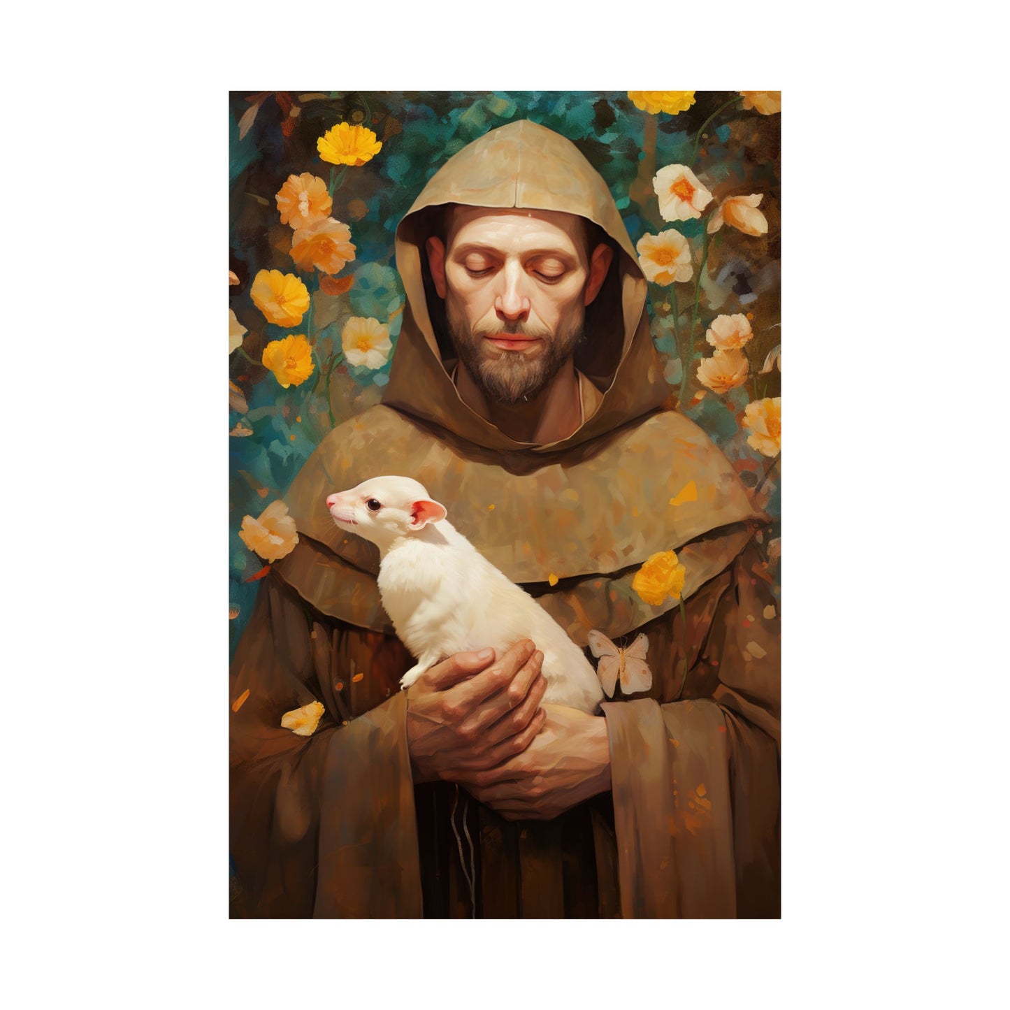 Saint Francis of Assisi - Sanctified Souls Print - Multiple Sizes - Premium Matte Vertical Posters