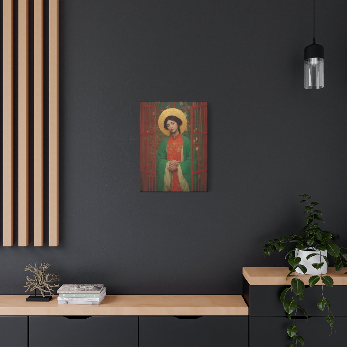 Saint Agnes Tsao Kou Ying -  Museum Wrapped Canvas - Sanctified Souls Print - Religious Art for your Home - Catholic Patron Saint Art