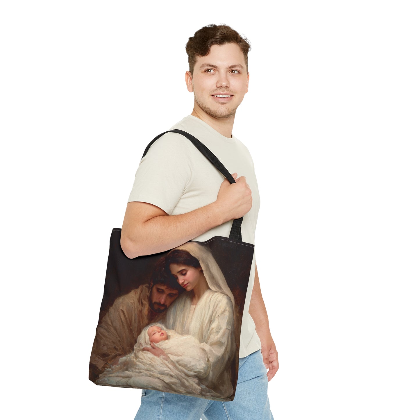 The Quiet Kingdom of the Holy Family - Tote Bag - Large Medium Small Faith Art Bag - Catholic Faith Purse