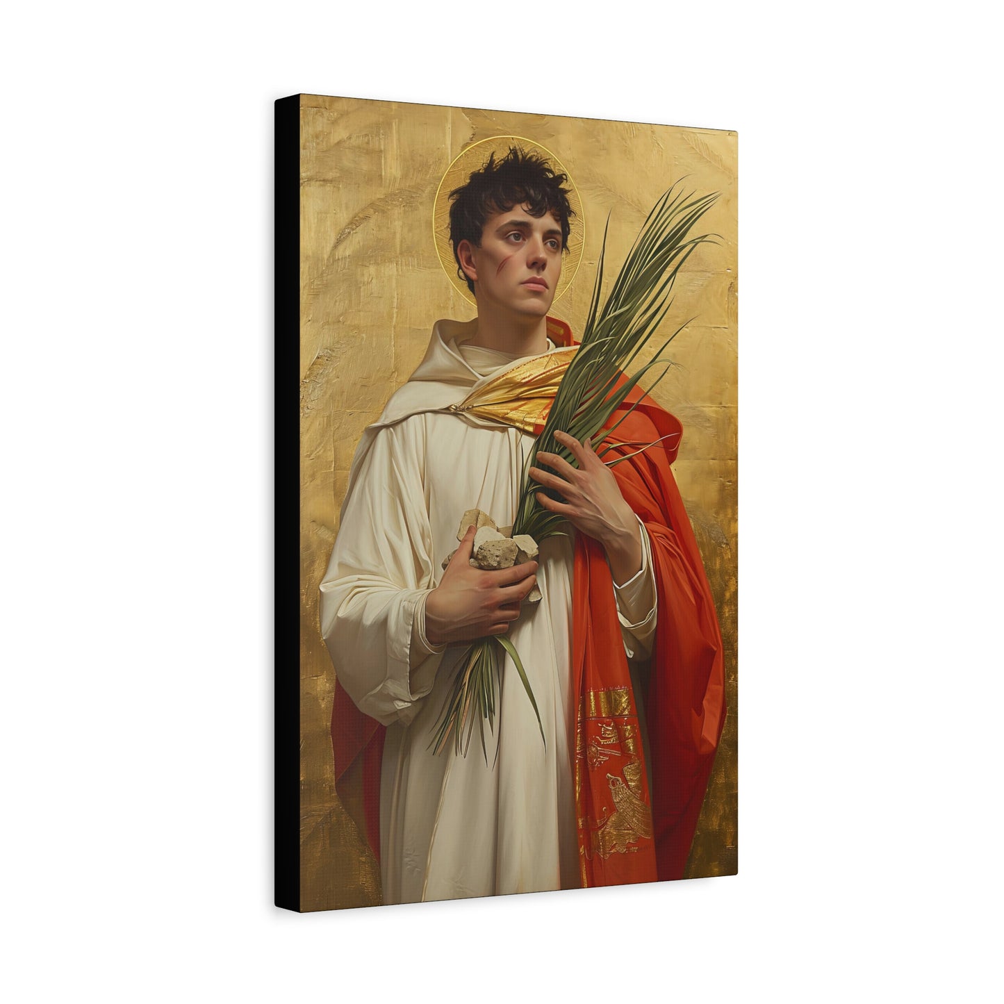 Saint Stephen - Museum Wrapped Canvas - Sanctified Souls Print - Religious Art for your Home