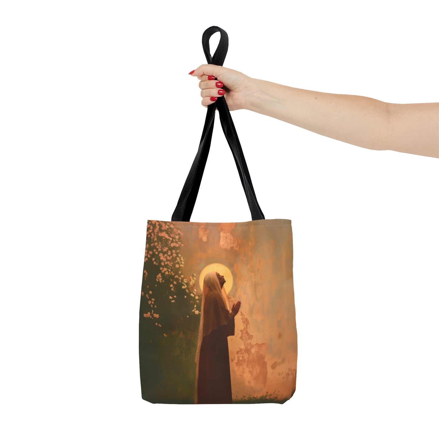 Saint Monica - Tote Bag - Large Medium Small Faith Art Bag - Bible Study Faith Purse - Double Sided