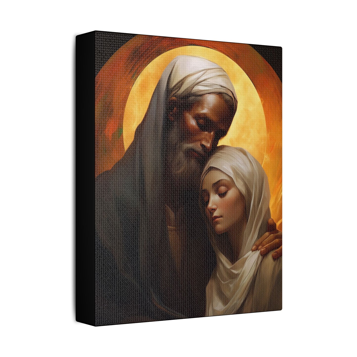 Saint Joachim and Saint Anne Canvas Print - Multiple Sizes - Catholic Home art - Museum Wrapped Canvas - Sanctified Souls Print