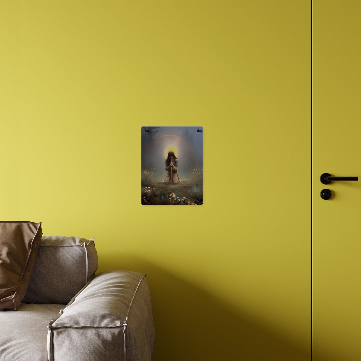 Saint Joan of Arc Wall Art Panel - Ready to Hang Acrylic Print - Catholic Saint Art - Patron Saint Print - No Frame needed