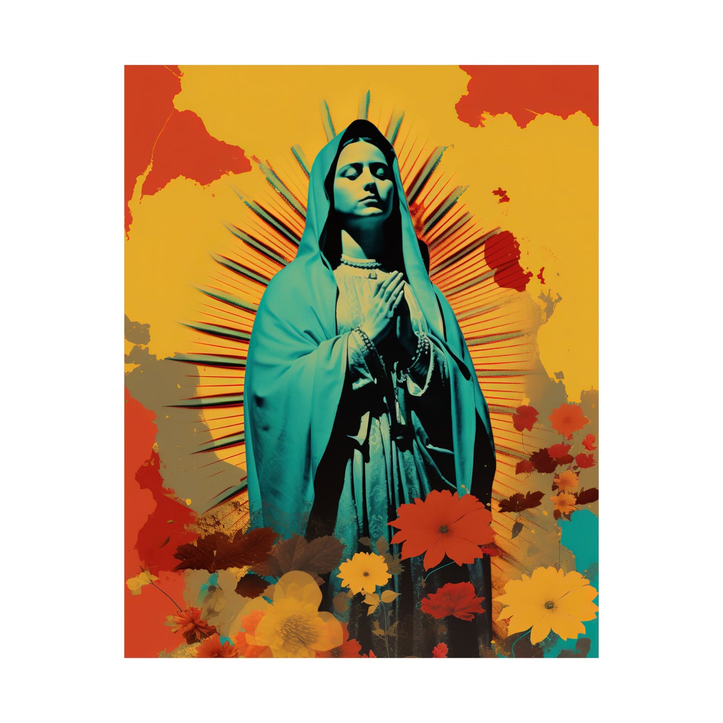 Guadalupe's Miraculous Presence  - Sanctified Souls Print - Multiple Sizes - Premium Matte Vertical Posters - Virgin Mary