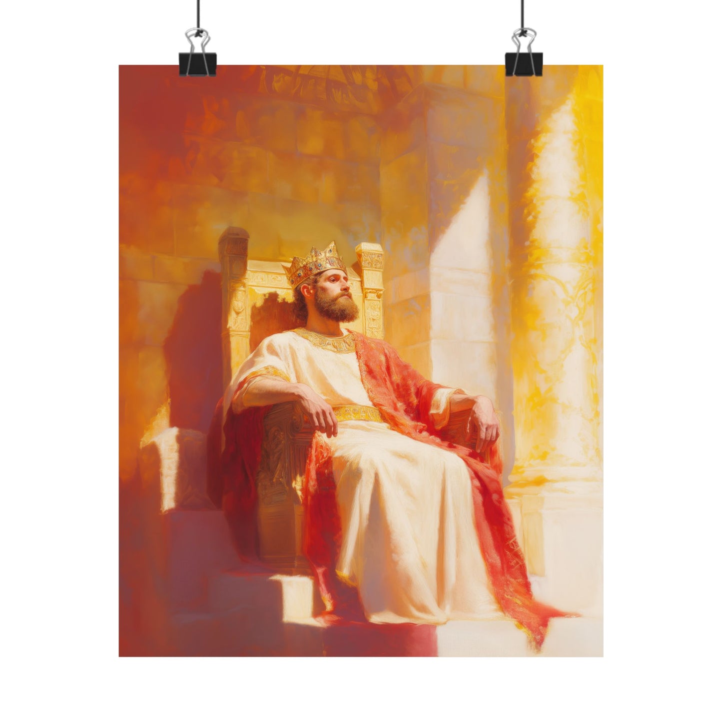 King Solomon: Keeper of God's Understanding - Sanctified Souls Print - Multiple Sizes - Premium Matte Vertical Posters
