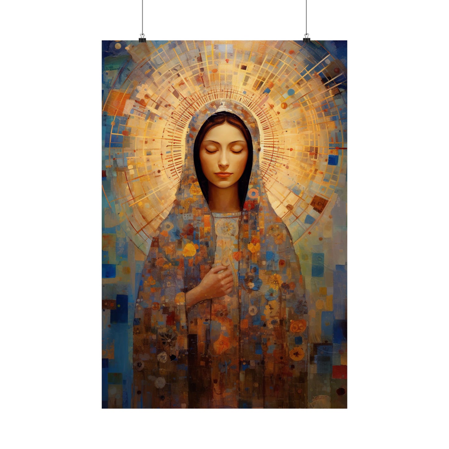 The Virgin of the Americas : Our Lady of Guadalupe - Sanctified Souls Print - Multiple Sizes - Premium Matte Vertical Posters