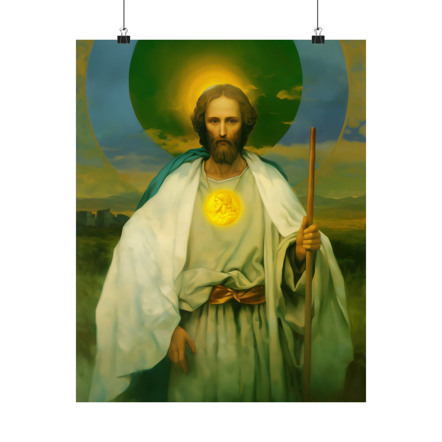 Saint Jude Thaddaeus the Apostle - Sanctified Souls Print - Multiple Sizes - Premium Matte Vertical Posters