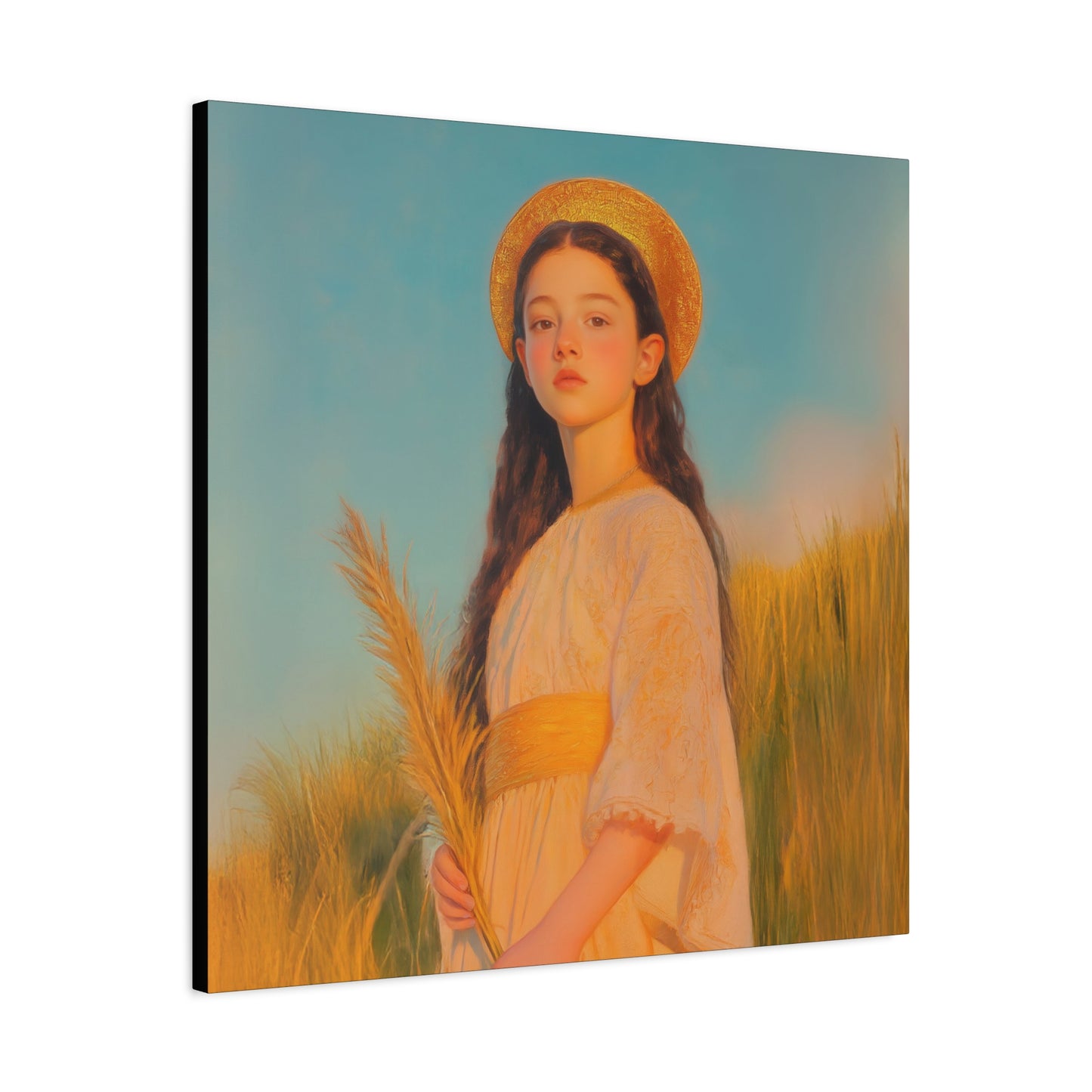 Saint Faith - Multiple Sizes - Catholic Home art - Museum Wrapped Canvas - Sanctified Souls Print - Martyr Saint