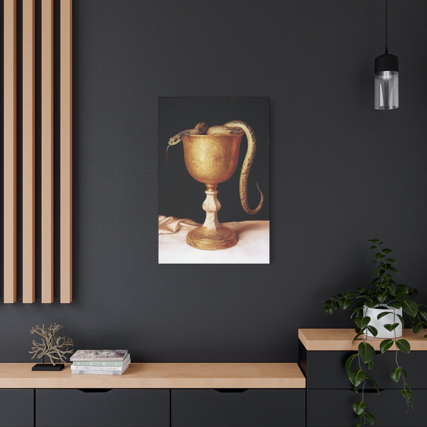 Saint John's Chalice - Gallery Wrapped Canvas - Print - Religious Art for your Home - Catholic