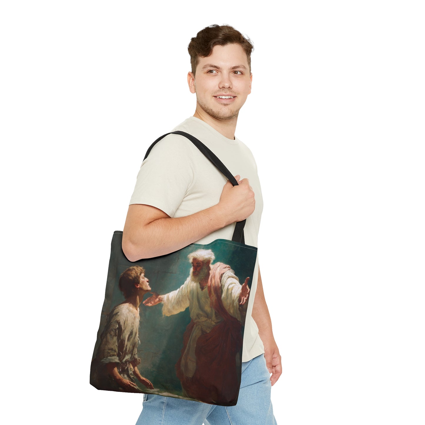 Homecoming of the Prodigal Son - Tote Bag - Large Medium Small Faith Art Bag - Catholic Faith Purse