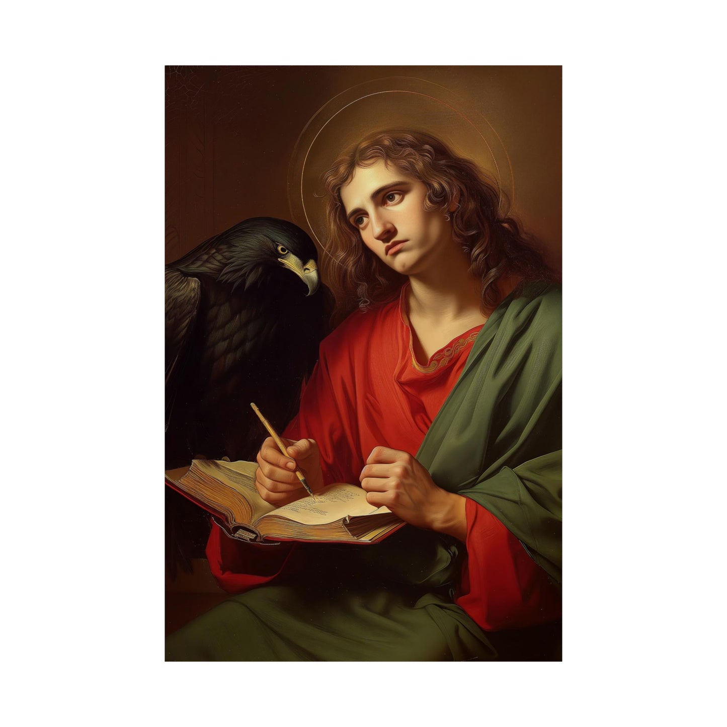 Saint John the Apostle - Sanctified Souls Print - Multiple Sizes - Premium Matte Vertical Posters