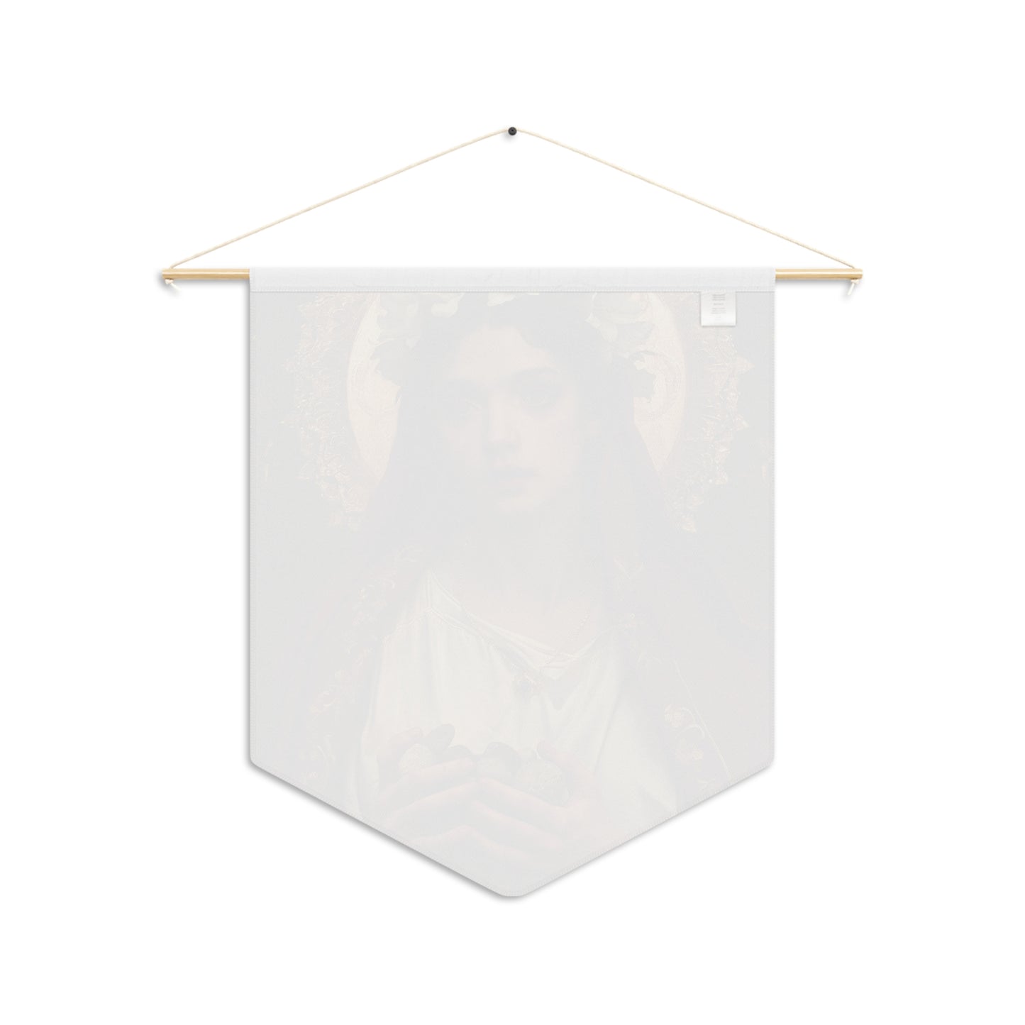 Saint Emerentiana Pennant / Banner / Wall Hanging - Prayer room art - Catholic Home Art - Large Saint Art for your home - 18" x 21"
