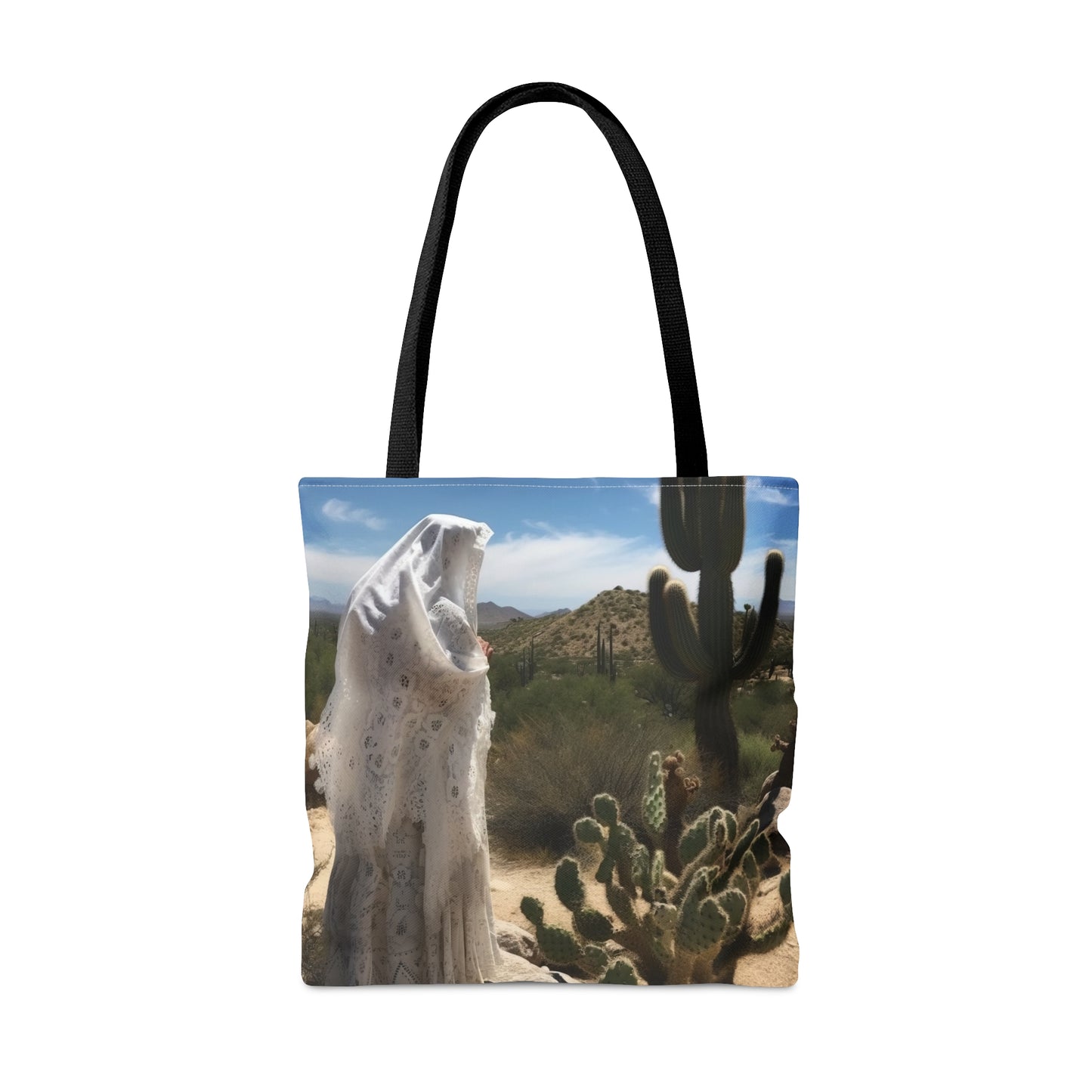 Saint Amma Sarah of the Desert Tote Bag - Catholic faith inspired carry-all purse - day to day bag - Desert Mothers Series