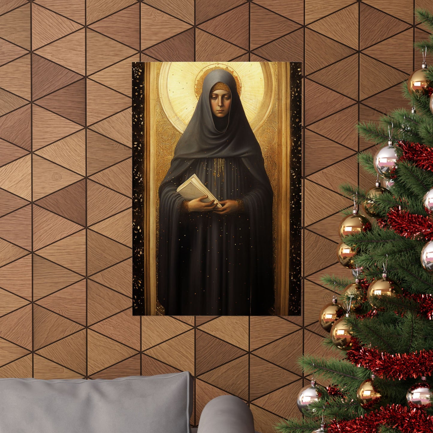 Saint Monica of Hippo - Print - Sanctified Souls Print - Multiple Sizes - Premium Matte Vertical Posters
