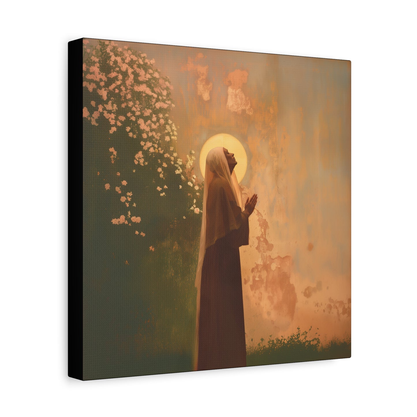 Saint Monica -  Museum Wrapped Canvas - Sanctified Souls Print - Religious Art for your Home - Angel Art - Religious